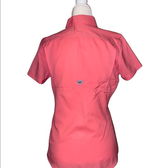🆕 Salmon Rose Colored Columbia Performance Fishing Gear Shirt - Picture 5 of 11